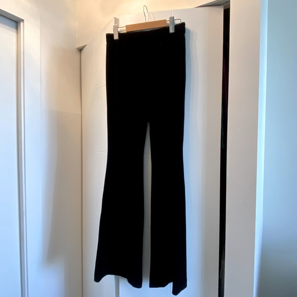 Zara black velvet pants - size M - Picture 1 of 4